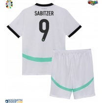 Otroški Nogometni dresi Avstrija Marcel Sabitzer #9 Gostujoči EP 2024 Kratek Rokav (+ Kratke hlače)